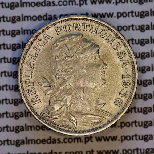 50 Centavos 1938 Alpaca, Republica Portuguesa, (MBC+/ Bela-),  World Coins Portugal  KM 577