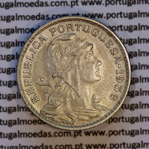 Portugal, Nickel brass coin of 50 Centavos 1938 of Portuguese Republic, (VF+/XF), World Coins Portugal KM 577