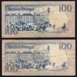 Lote 4 assinaturas 100 Escudos Bocage 31/01/1984, 100$00 Cem Escudos 31/01/1984 Chapa:8 Banco de Portugal, (MC), Pick 178c