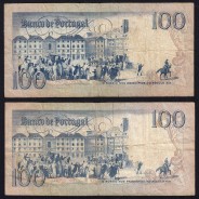 Lote 4 assinaturas 100 Escudos Bocage 31/01/1984, 100$00 Cem Escudos 31/01/1984 Chapa:8 Banco de Portugal, (MC), Pick 178c