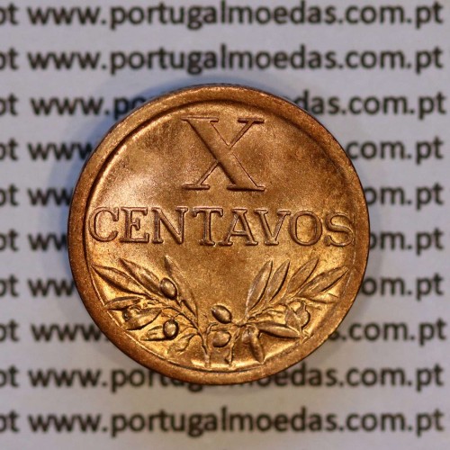 X centavos 1942 Bronze Republica Portuguesa, 10 centavos 1942 bronze, (Soberba), World Coins Portugal KM 583