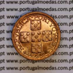 Portugal, bronze coin of 10 centavos 1942 Portuguese Republic, X centavos 1942 Bronze (UNC), World Coins Portugal KM 583