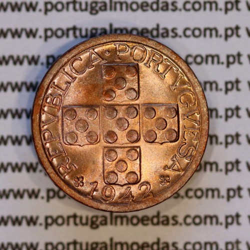 X centavos 1942 Bronze Republica Portuguesa, 10 centavos 1942 bronze, (Soberba), World Coins Portugal KM 583