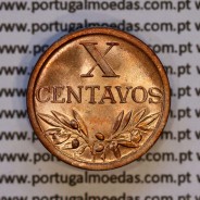 X centavos 1942 Bronze Republica Portuguesa, 10 centavos 1942 bronze, (Soberba), World Coins Portugal KM 583