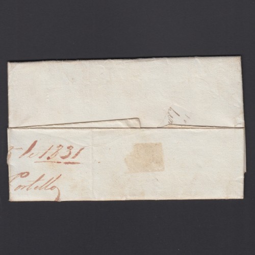 Carta Pré-Filatélica circulada de Celorico "SELORICO" para Lisboa datada de 13-08-1831