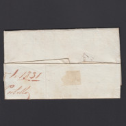 Carta Pré-Filatélica circulada de Celorico "SELORICO" para Lisboa datada de 13-08-1831
