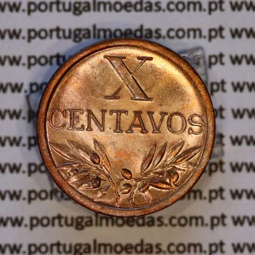 X centavos 1942 Bronze Republica Portuguesa, 10 centavos 1942 bronze, (Soberba), World Coins Portugal KM 583