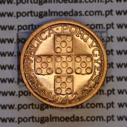 X centavos 1942 Bronze Republica Portuguesa, 10 centavos 1942 bronze, (Bela/Soberba), World Coins Portugal KM 583