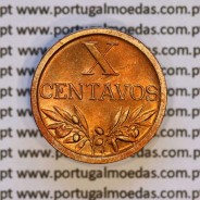 X centavos 1942 Bronze Republica Portuguesa, 10 centavos 1942 bronze, (Bela/Soberba), World Coins Portugal KM 583