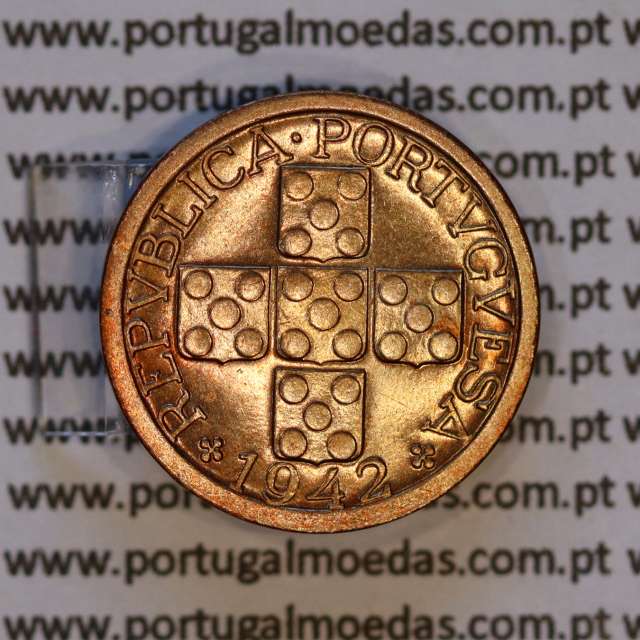 X centavos 1942 Bronze Republica Portuguesa, 10 centavos 1942 bronze, (Bela/Soberba), World Coins Portugal KM 583