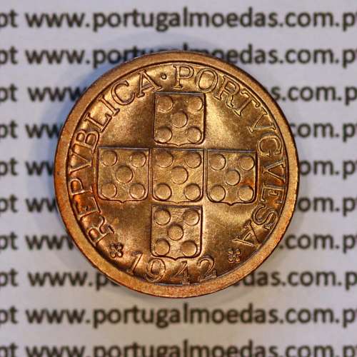 X centavos 1942 Bronze Republica Portuguesa, 10 centavos 1942 bronze, (Bela/Soberba), World Coins Portugal KM 583