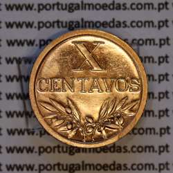 X centavos 1942 Bronze Republica Portuguesa, 10 centavos 1942 bronze, (Bela/Soberba), World Coins Portugal KM 583