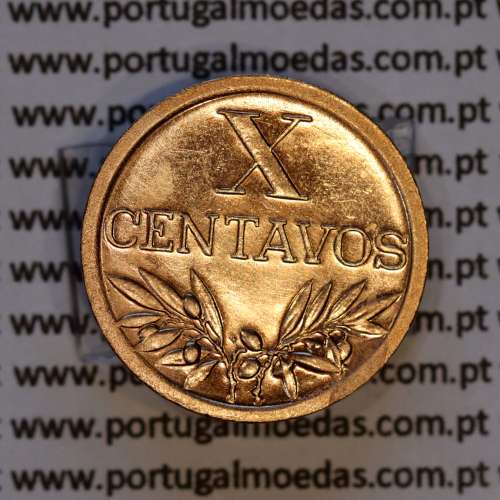 X centavos 1942 Bronze Republica Portuguesa, 10 centavos 1942 bronze, (Bela/Soberba), World Coins Portugal KM 583