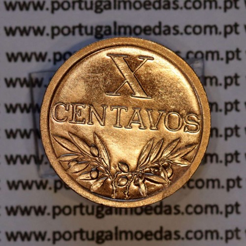 X centavos 1942 Bronze Republica Portuguesa, 10 centavos 1942 bronze, (Bela/Soberba), World Coins Portugal KM 583
