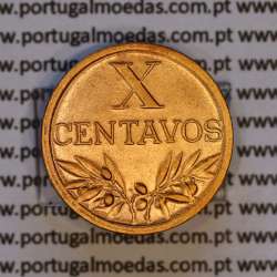 X centavos 1942 Bronze Republica Portuguesa, 10 centavos 1942 bronze, (Bela), World Coins Portugal KM 583