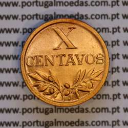 X centavos 1942 Bronze Republica Portuguesa, 10 centavos 1942 bronze, (Bela), World Coins Portugal KM 583