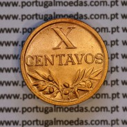 X centavos 1942 Bronze Republica Portuguesa, 10 centavos 1942 bronze, (Bela), World Coins Portugal KM 583