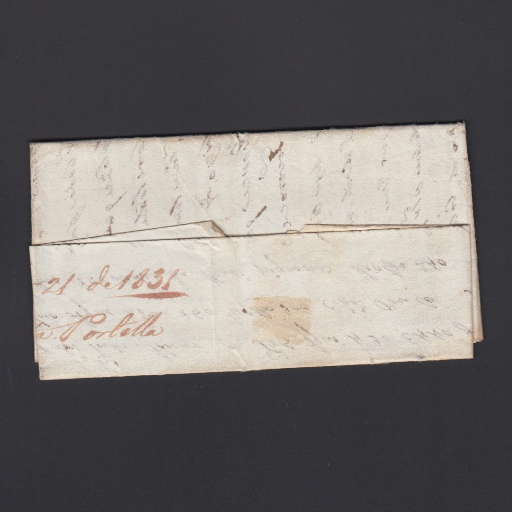 Carta Pré-Filatélica circulada de Celorico "SELORICO" para Lisboa datada de 21-08-1831