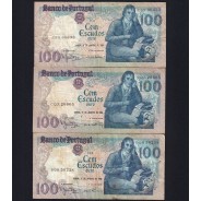 Lote 7 assinaturas 100 Escudos Bocage 31/01/1984, 100$00 Cem Escudos 31/01/1984 Chapa:8 Banco de Portugal, (MC), Pick 178c