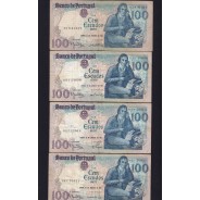 Lot 7 signatures 100 Escudos Bocage 01/31/1984, 100$00 One Hundred Escudos 01/31/1984 Plate:8 Banco de Portugal, (MC), Pick 178c