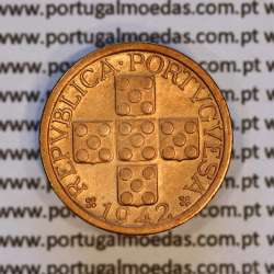 X centavos 1942 Bronze Republica Portuguesa, 10 centavos 1942 bronze, (Bela-), World Coins Portugal KM 583