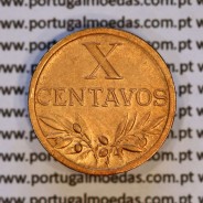 X centavos 1942 Bronze Republica Portuguesa, 10 centavos 1942 bronze, (Bela-), World Coins Portugal KM 583