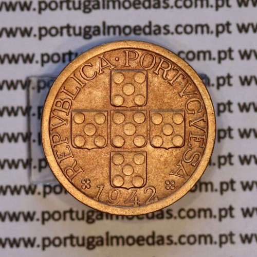 X centavos 1942 Bronze Republica Portuguesa, 10 centavos 1942 bronze, (MBC+/Bela-), World Coins Portugal KM 583