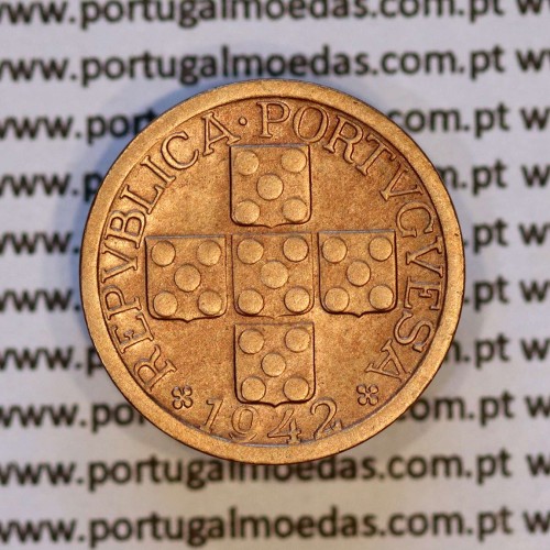 X centavos 1942 Bronze Republica Portuguesa, 10 centavos 1942 bronze, (MBC+/Bela-), World Coins Portugal KM 583