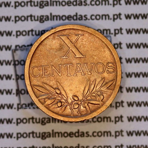 X centavos 1942 Bronze Republica Portuguesa, 10 centavos 1942 bronze, (MBC+/Bela-), World Coins Portugal KM 583