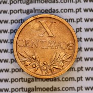 X centavos 1942 Bronze Republica Portuguesa, 10 centavos 1942 bronze, (MBC+/Bela-), World Coins Portugal KM 583
