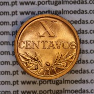 X centavos 1943 Bronze Republica Portuguesa, 10 centavos 1943 bronze, (Soberba), World Coins Portugal KM 583