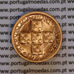 Portugal, bronze coin of 10 centavos 1943 Portuguese Republic, X centavos 1943 Bronze (UNC), World Coins Portugal KM 583