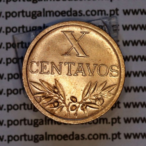 X centavos 1943 Bronze Republica Portuguesa, 10 centavos 1943 bronze, (Bela), World Coins Portugal KM 583