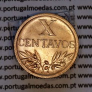 X centavos 1943 Bronze Republica Portuguesa, 10 centavos 1943 bronze, (Bela), World Coins Portugal KM 583