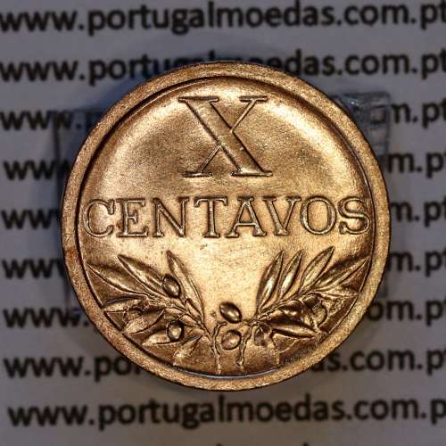 X centavos 1943 Bronze Republica Portuguesa, 10 centavos 1943 bronze, (Bela), World Coins Portugal KM 583