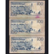 Lote 5 assinaturas 100 Escudos Bocage 12/03/1985, 100$00 Cem Escudos 12/03/1985 Chapa:8 Banco de Portugal, (MC), Pick 178d