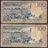 Lote 4 assinaturas 100 Escudos Bocage 24/02/1981, 100$00 Cem Escudos 24/02/1981 Chapa:8 Banco de Portugal, (MC), Pick 178b