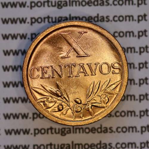 X centavos 1944 Bronze Republica Portuguesa, 10 centavos 1944 bronze, (Soberba), World Coins Portugal KM 583