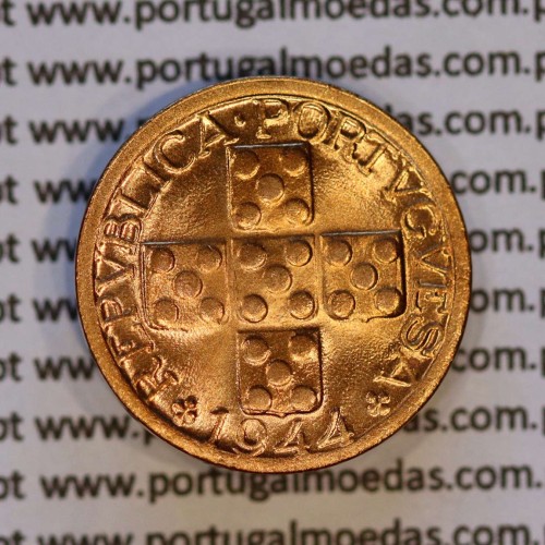 X centavos 1944 Bronze Republica Portuguesa, 10 centavos 1944 bronze, (Soberba), World Coins Portugal KM 583