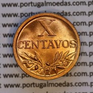 X centavos 1944 Bronze Republica Portuguesa, 10 centavos 1944 bronze, (Soberba), World Coins Portugal KM 583