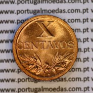 X centavos 1944 Bronze Republica Portuguesa, 10 centavos 1944 bronze, (Soberba), World Coins Portugal KM 583