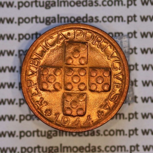X centavos 1944 Bronze Republica Portuguesa, 10 centavos 1944 bronze, (Soberba), World Coins Portugal KM 583