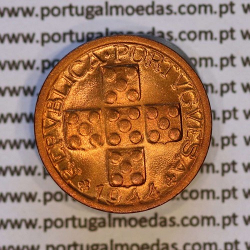X centavos 1944 Bronze Republica Portuguesa, 10 centavos 1944 bronze, (Soberba), World Coins Portugal KM 583