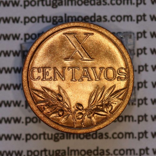 X centavos 1944 Bronze Republica Portuguesa, 10 centavos 1944 bronze, (Soberba), World Coins Portugal KM 583