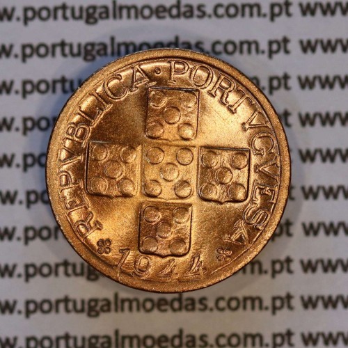 X centavos 1944 Bronze Republica Portuguesa, 10 centavos 1944 bronze, (Soberba), World Coins Portugal KM 583
