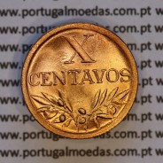 X centavos 1944 Bronze Republica Portuguesa, 10 centavos 1944 bronze, (Soberba), World Coins Portugal KM 583