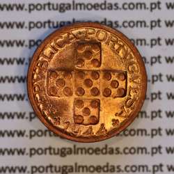 Portugal, bronze coin of 10 centavos 1944 Portuguese Republic, X centavos 1944 Bronze (UNC), World Coins Portugal KM 583