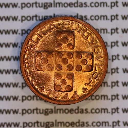 X centavos 1944 Bronze Republica Portuguesa, 10 centavos 1944 bronze, (Soberba), World Coins Portugal KM 583