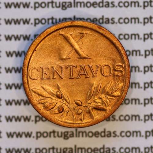 X centavos 1944 Bronze Republica Portuguesa, 10 centavos 1944 bronze, (Bela), World Coins Portugal KM 583