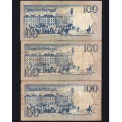 Lote 5 assinaturas 100 Escudos Bocage 04/06/1985, 100$00 Cem Escudos 04/06/1985 Chapa:8 Banco de Portugal, (MC), Pick 178e